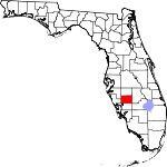A state map highlighting DeSoto County in the southern part of the state. It is small in size and rectangular in shape.