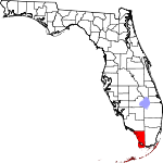 A state map highlighting Monroe County in the southernmost part of the state. It is medium in size.