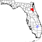 A state map highlighting Putnam County in the corner part of the state. It is medium in size.
