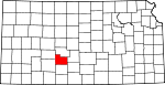 State map highlighting Edwards County