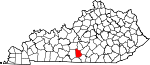 State map highlighting Metcalfe County