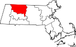 State map highlighting Franklin County