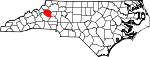 State map highlighting Caldwell County