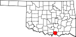 State map highlighting Marshall County
