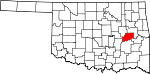 State map highlighting McIntosh County