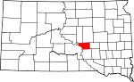 State map highlighting Buffalo County