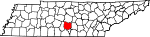 State map highlighting Bedford County