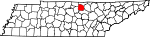 State map highlighting Jackson County