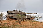 Merkava Mark IV of the 401st Brigade during a training exercise.