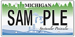 Michigan Spectacular Peninsulas license plate.jpg