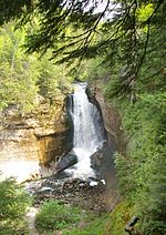 View of Miners Falls along Miners River