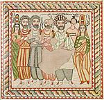 medieval icon depicting Ephrem the Syrian.