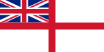 Flag: St George's Ensign or White Ensign: Argent field defaced with a thin Cross of Saint George, Union Flag of South Africa in the first quarter.