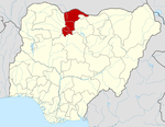 Map of Nigeria highlighting Katsina State