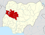 Map of Nigeria highlighting Niger State