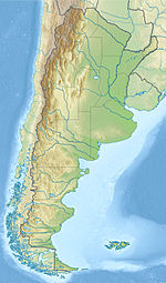 Map showing the location of Tierra del Fuego National Park
