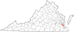 State map highlighting City of Newport News