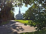 Narragansett Trail - First Baptist Church on Pendleton Hill (opposite Groton Sportsman Club preserve).