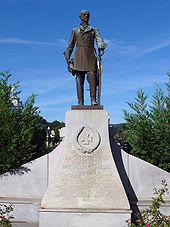 A statue of General Joseph E Johnston in Dalton,GA.