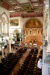 Interior of the Church of the Immaculate Conception.