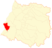 Localizacion de la comuna de Chanco en la Región del Maule