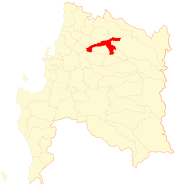 Location of the Chillán commune in the Biobío Region