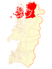 Location of Cisnes commune in the Aisén Region