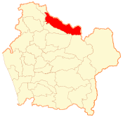 Location of Collipulli within the Araucanía Region
