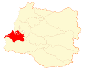 Map of Corral in Los Ríos Region