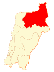 Map of Diego de Almagro commune in Atacama Region