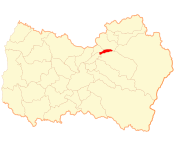 Map of the Olivar commune in O'Higgins Region