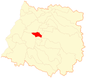 Location of the Maule commune in the Maule Region
