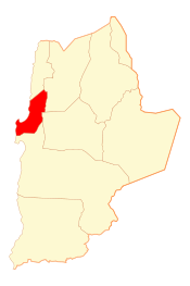 Map of Mejillones in Antofagasta Region