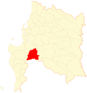 Location of Nacimiento commune in the Biobío Region