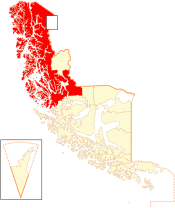 Location of the Natales commune in Magallanes Region