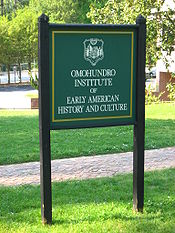 Omohundro Institute sign.jpg