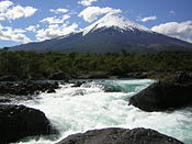 Volcano Osorno and Petrohué waterfalls.JPG