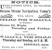 1863 newspaper advertisement for steamer Colonel Wright.jpg