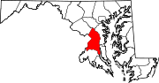 Map of Maryland highlighting Prince George's County.svg