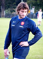 Maxime Medard - French Rugby Union Training - Moore Park, Sydney 23 June 2009.jpg