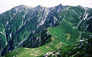 Mount Kisokoma from Mount Sannosawa 1996-09-08.jpg