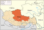 Location of Nagqu Prefecture in the Tibet Autonomous Region