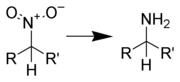 Generalization of the reduction of a nitroalkane to an amine