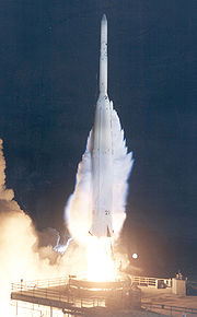 The first Delta C launches with Explorer 18