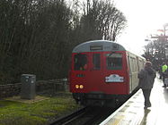 Red and silver electric multiple unit train