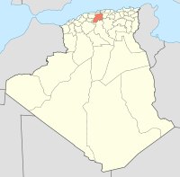 Algeria 26 Wilaya locator map-2009.svg