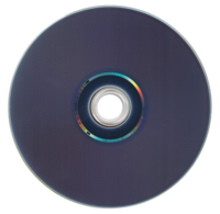 Reverse side of a Blu-ray Disc