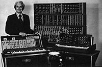 Robert Moog and Sonic 6 (left)