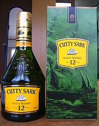 A bottle of Cutty Sark