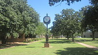 Cisco College campus and clock